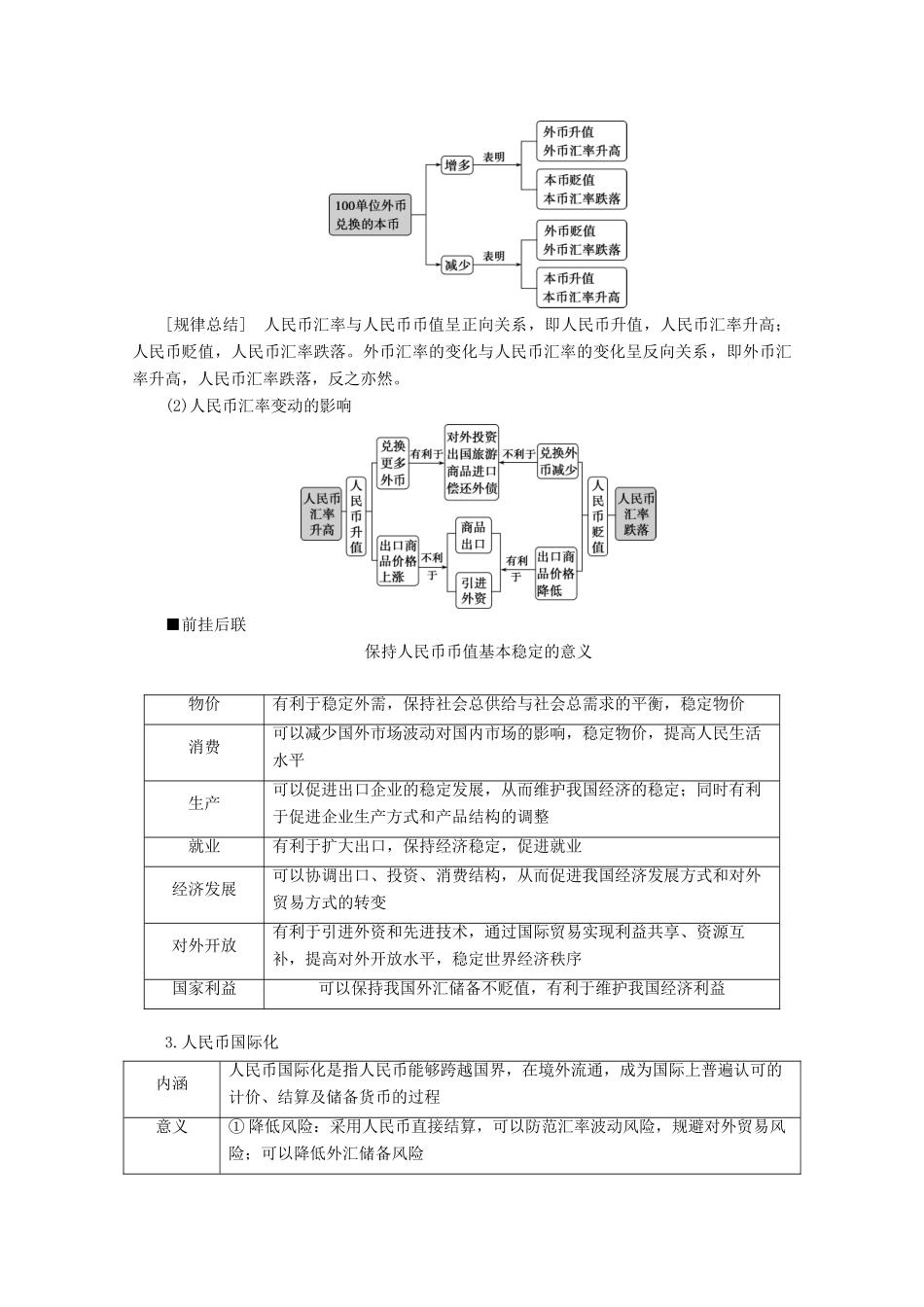 江苏省高考政治二轮复习 专题一 价格变动与居民消费教学案（含解析）-人教版高三全册政治教学案_第3页