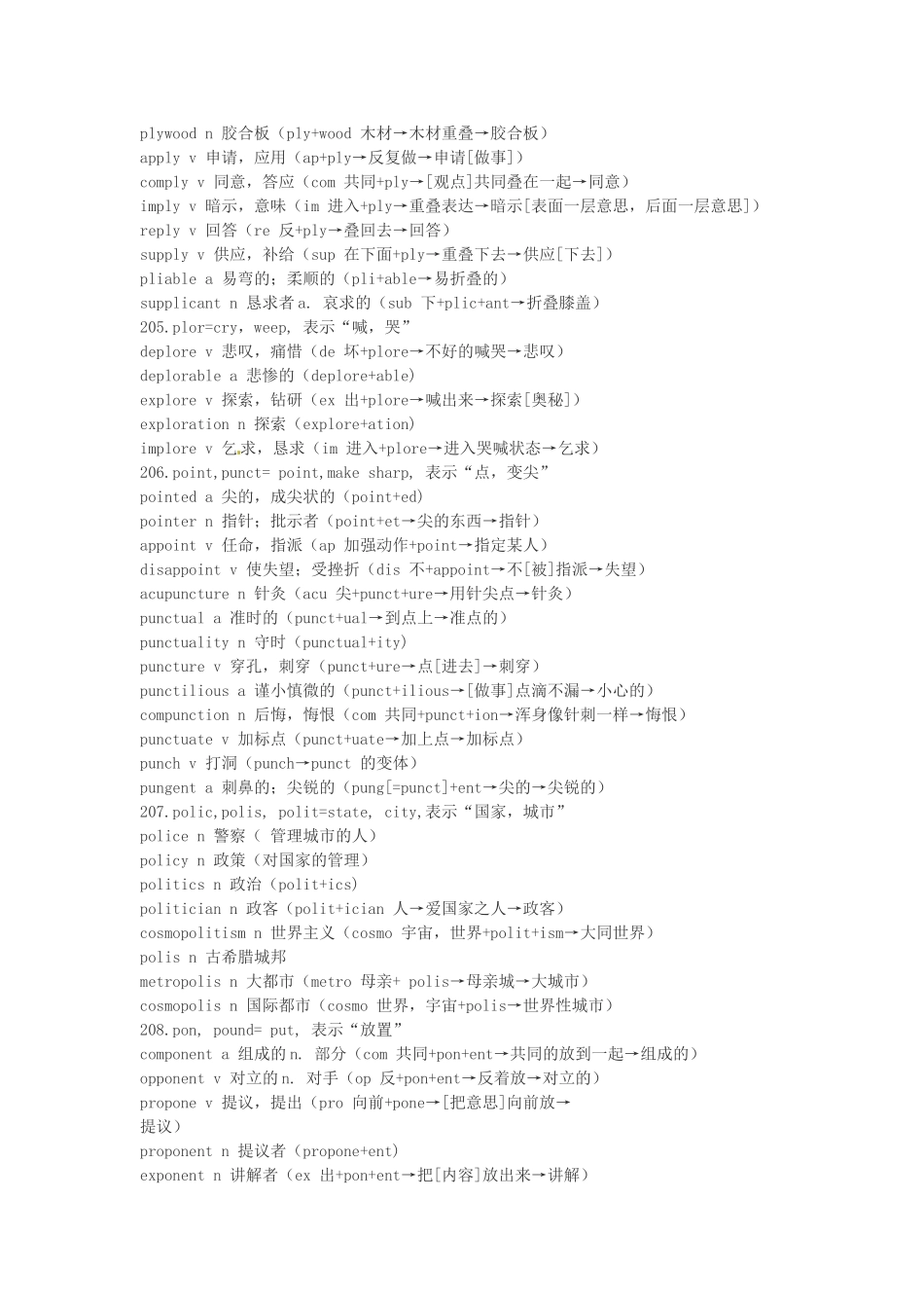江西省萍乡市高中英语词根词缀记忆法（二十）_第2页