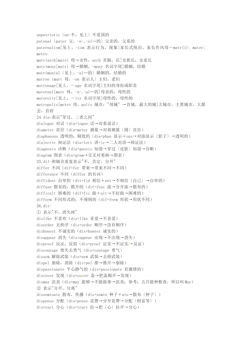 江西省萍乡市高中英语词根词缀记忆法（三）_第2页