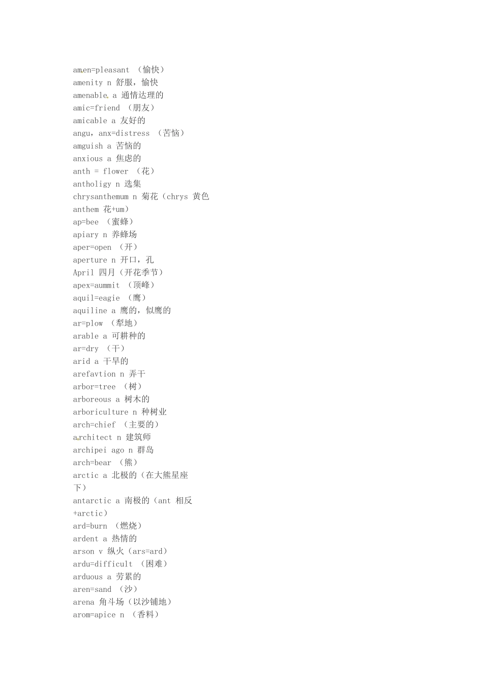 江西省萍乡市高中英语词根词缀记忆法（三十八）_第2页