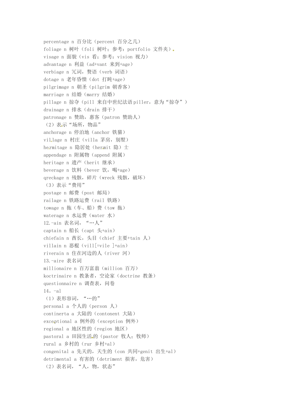 江西省萍乡市高中英语词根词缀记忆法（三十九）_第3页