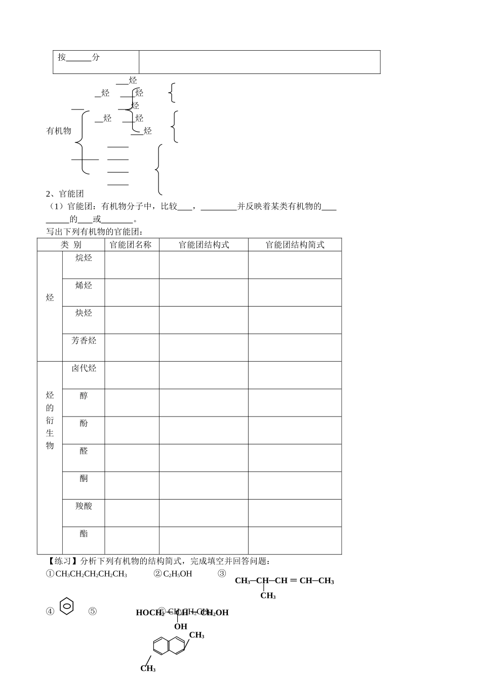 河南省南阳一中2014年高中化学《1.1认识有机化学》导学案 新人教版选修5_第2页