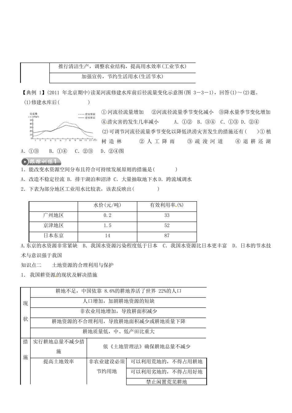河南省确山县第二高级中学高中地理 3.3可再生资源的合理利用与保护学案 新人教版选修6_第3页