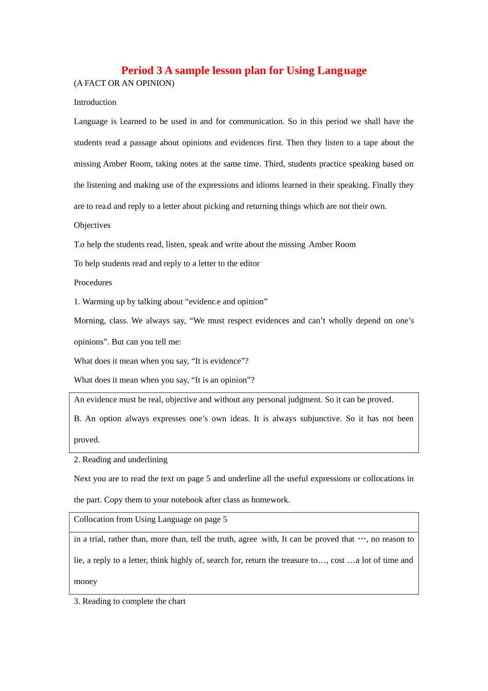 浙江省2013年高中英语 Unit1 cultural relics period3教案3 新人教版必修2_第1页