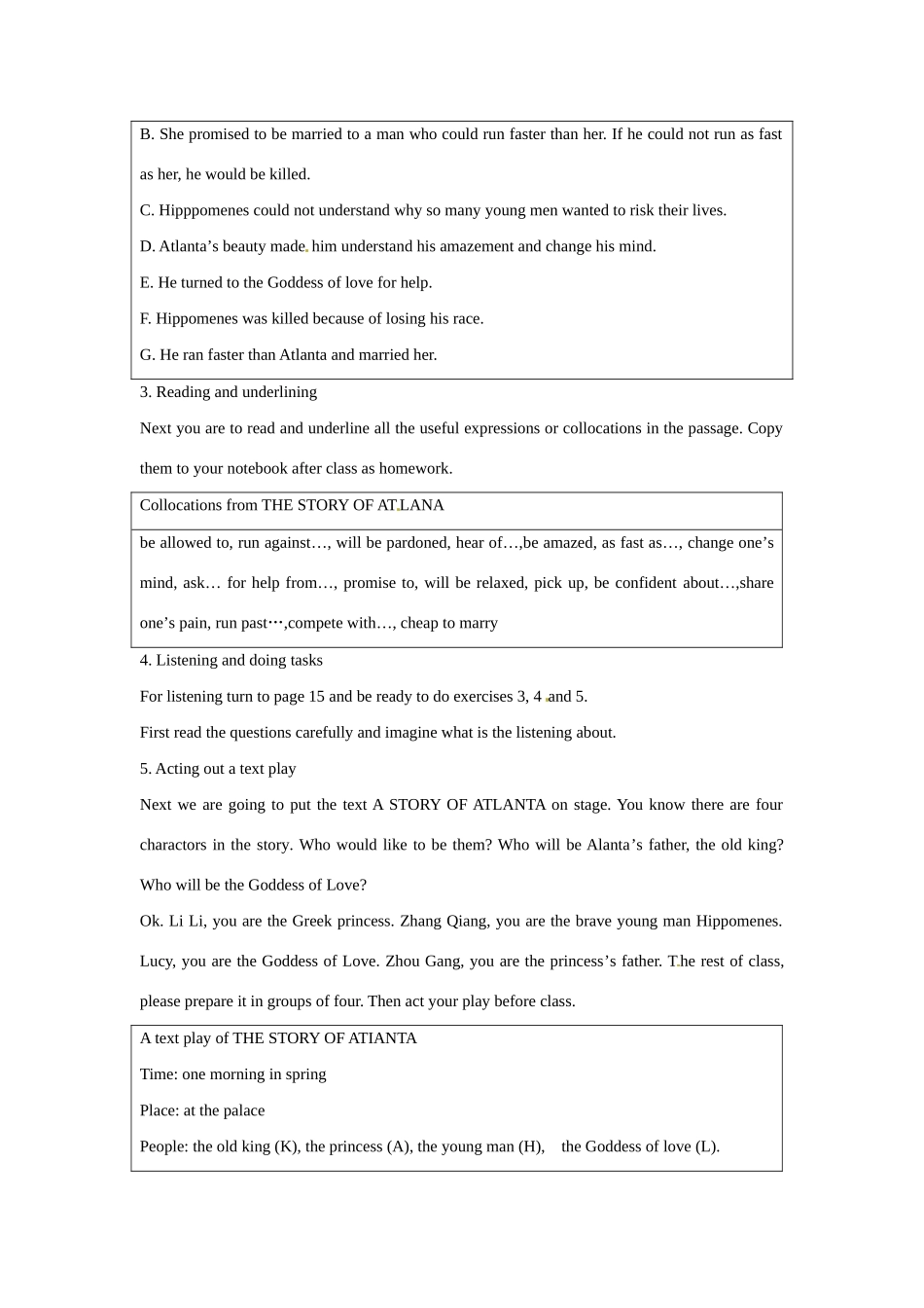 浙江省2013年高中英语 Unit2 the olympic games period教学设计3 新人教版必修2_第2页