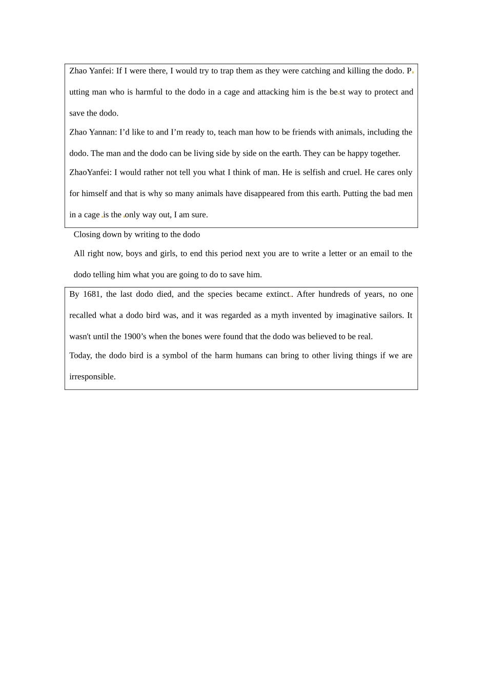 浙江省2013年高中英语 Unit4 A sample lesson plan for Using Language period教学设计3 新人教版必修2_第3页