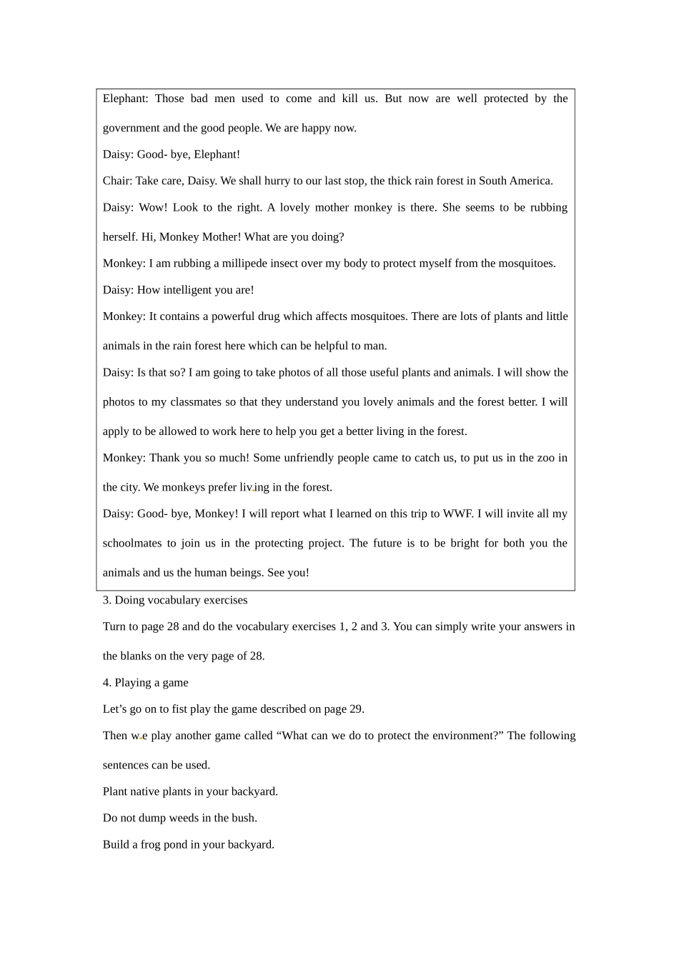 浙江省2013年高中英语 Unit4 period A sample lesson plan for Learning about Language教学设计2 新人教版必修2_第3页