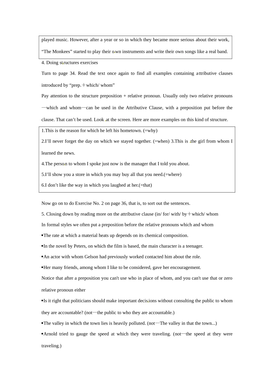 浙江省2013年高中英语 Unit5 period A sample lesson plan for Learning about Language教学设计2 新人教版必修2_第2页