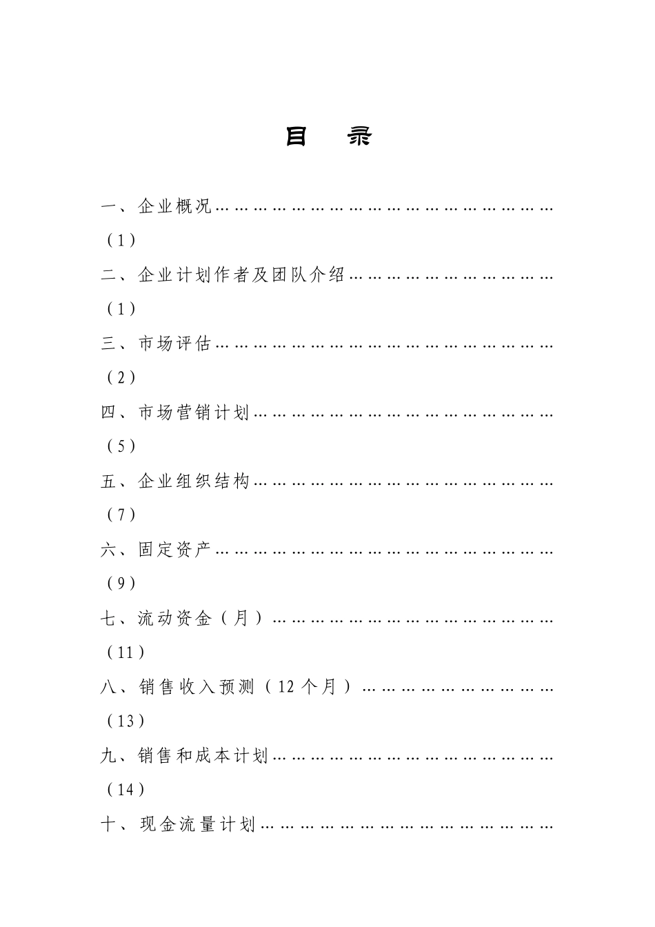 电子产品公司创业计划书模板_第2页