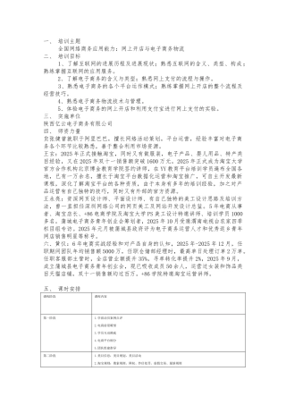 电子商务创业培训方案