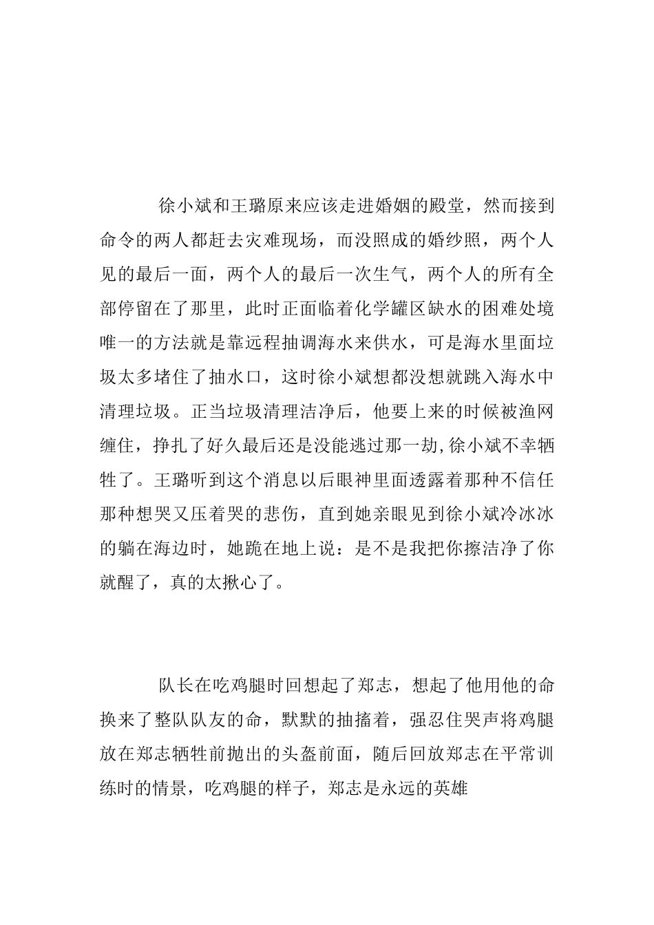 电影《烈火英雄》观后感征文_第2页