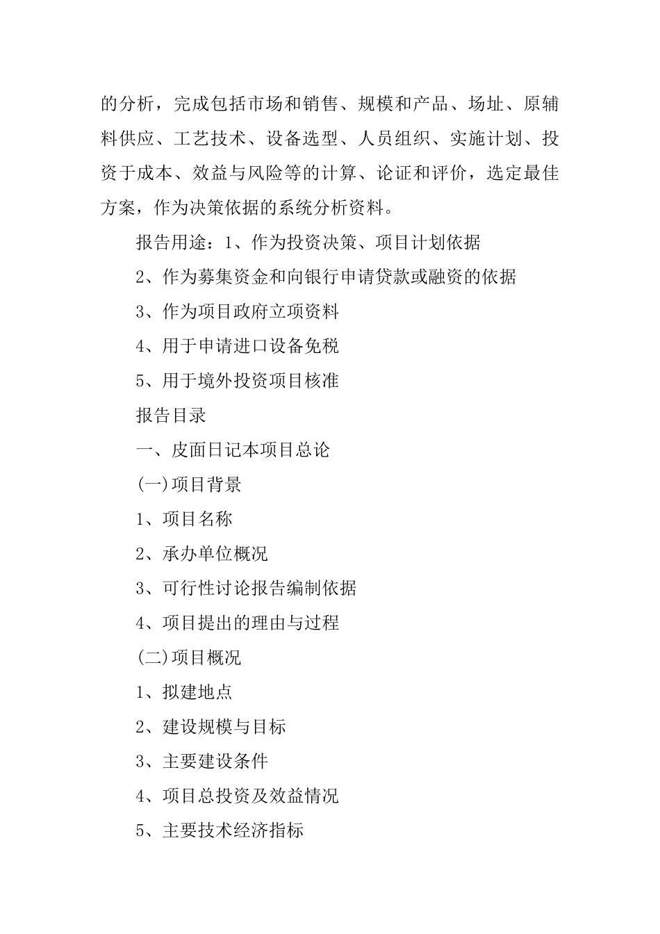 皮面日记本项目可行性研究报告_第3页