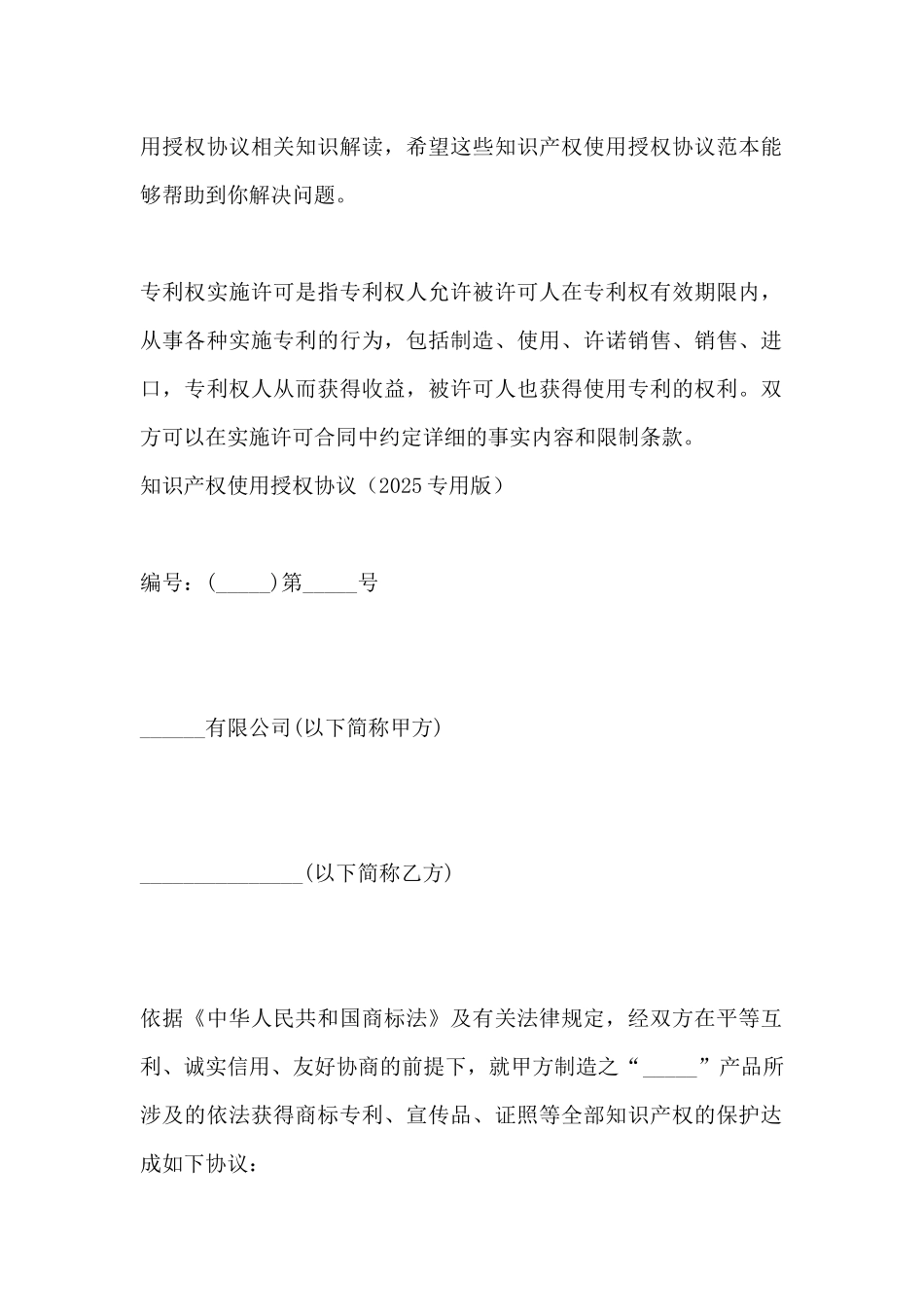 知识产权使用授权协议_第2页