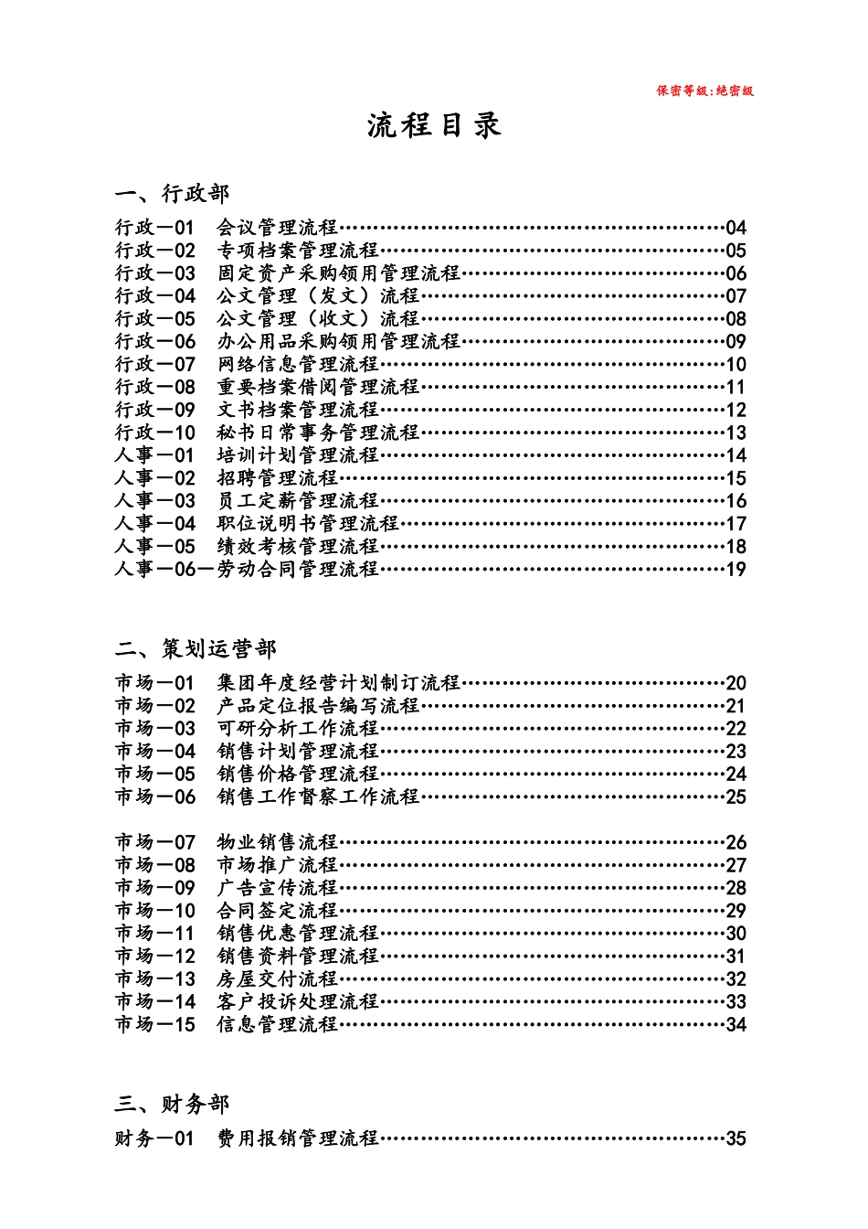 碧桂园集团全套管理流程图_第1页