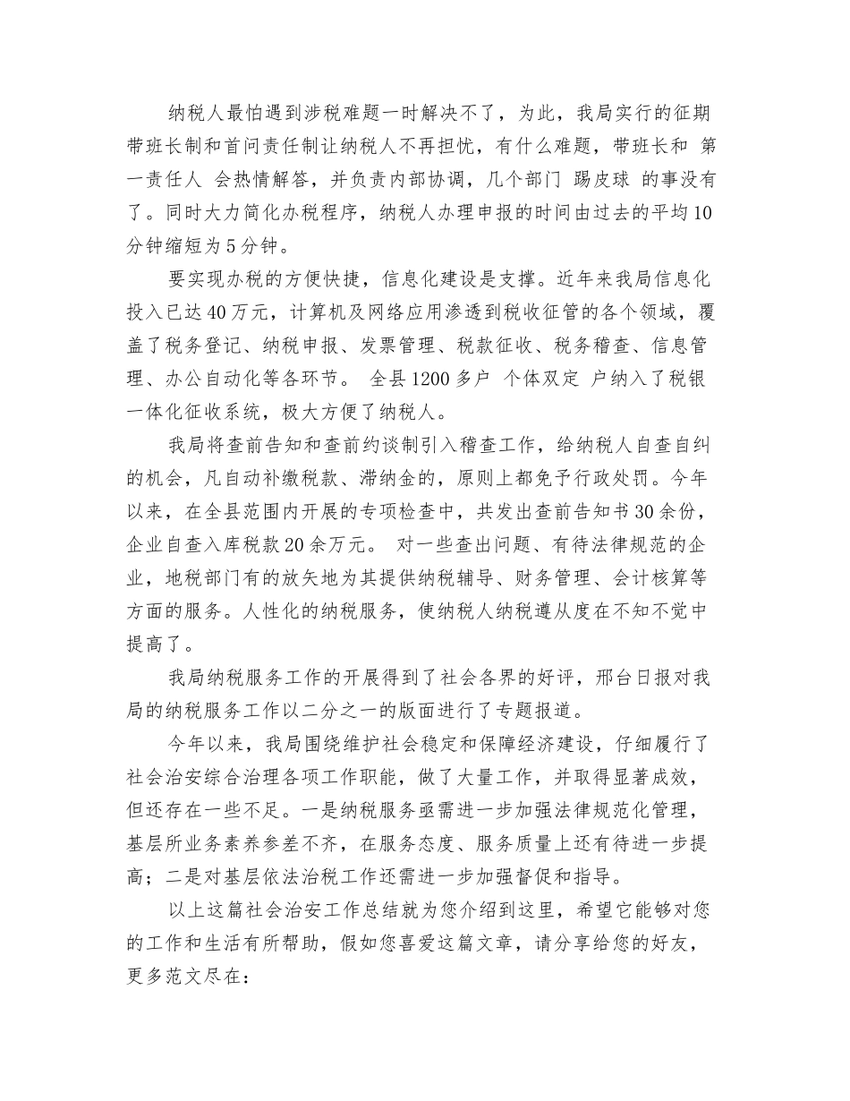 社会治安工作总结_第3页