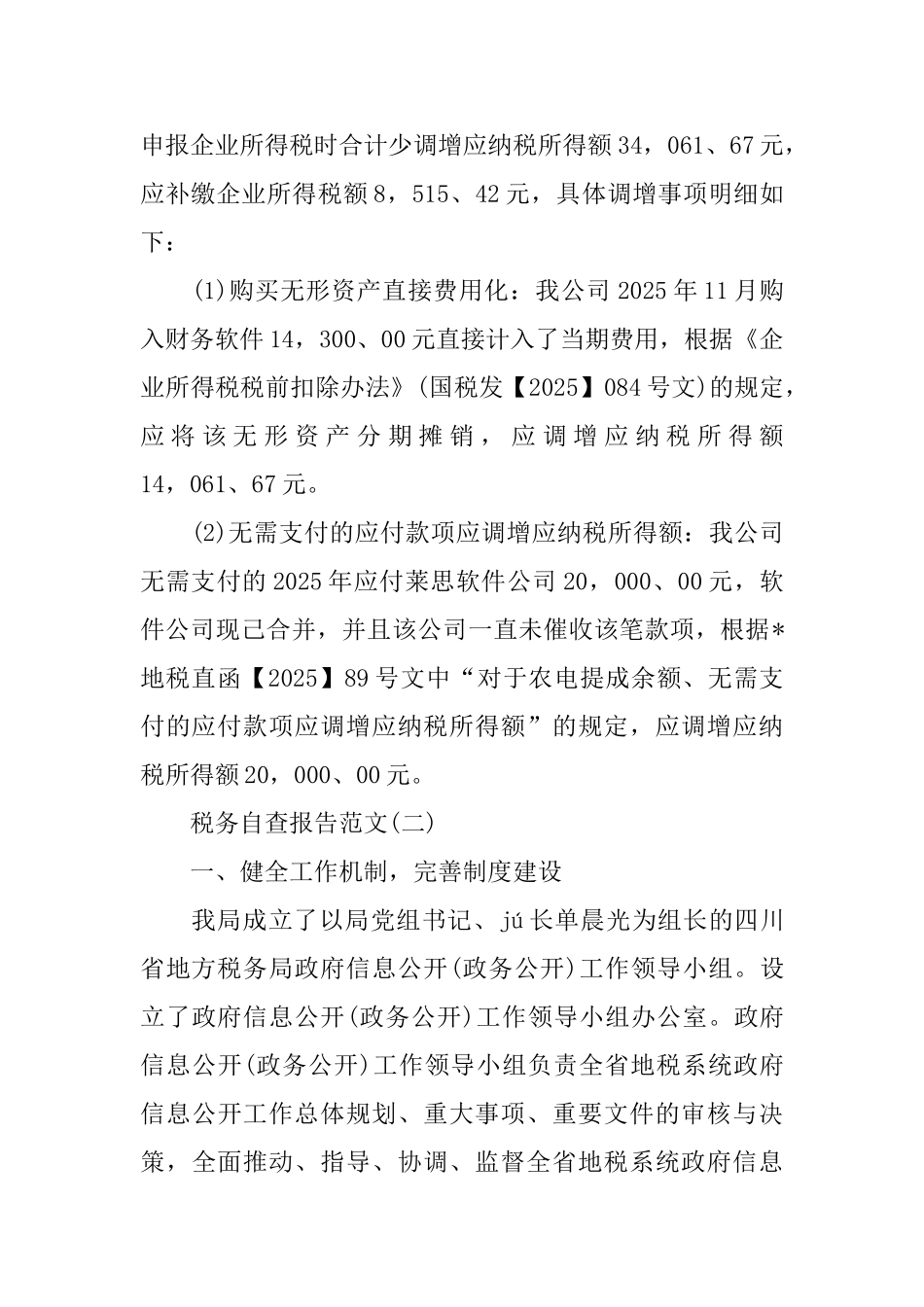 税务自查报告范文精选_第3页