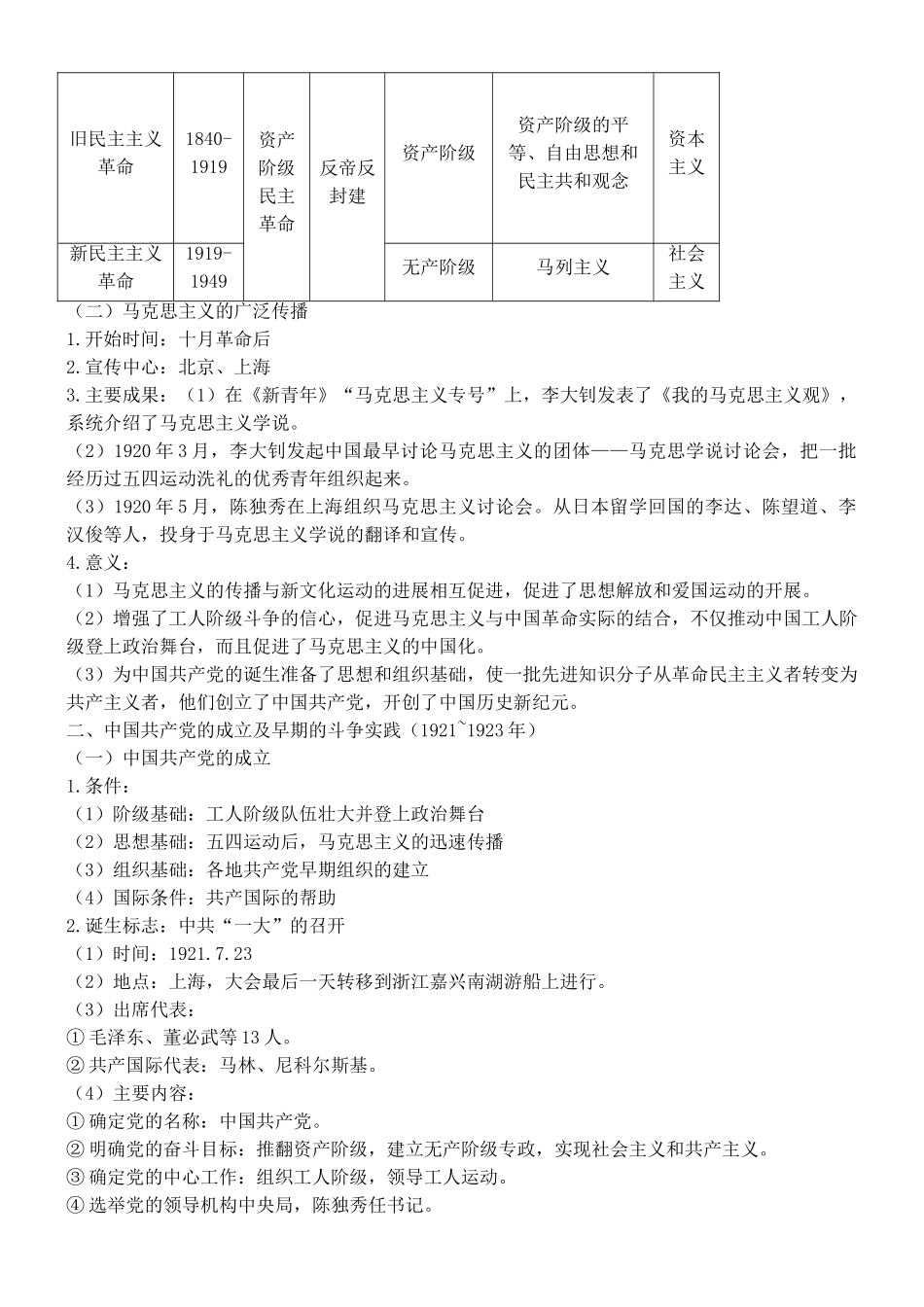第21课五四运动与中国共产党的诞生知识提纲_第3页