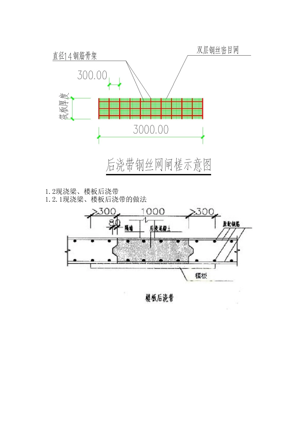 筏板基础后浇带专项施工方案_第2页
