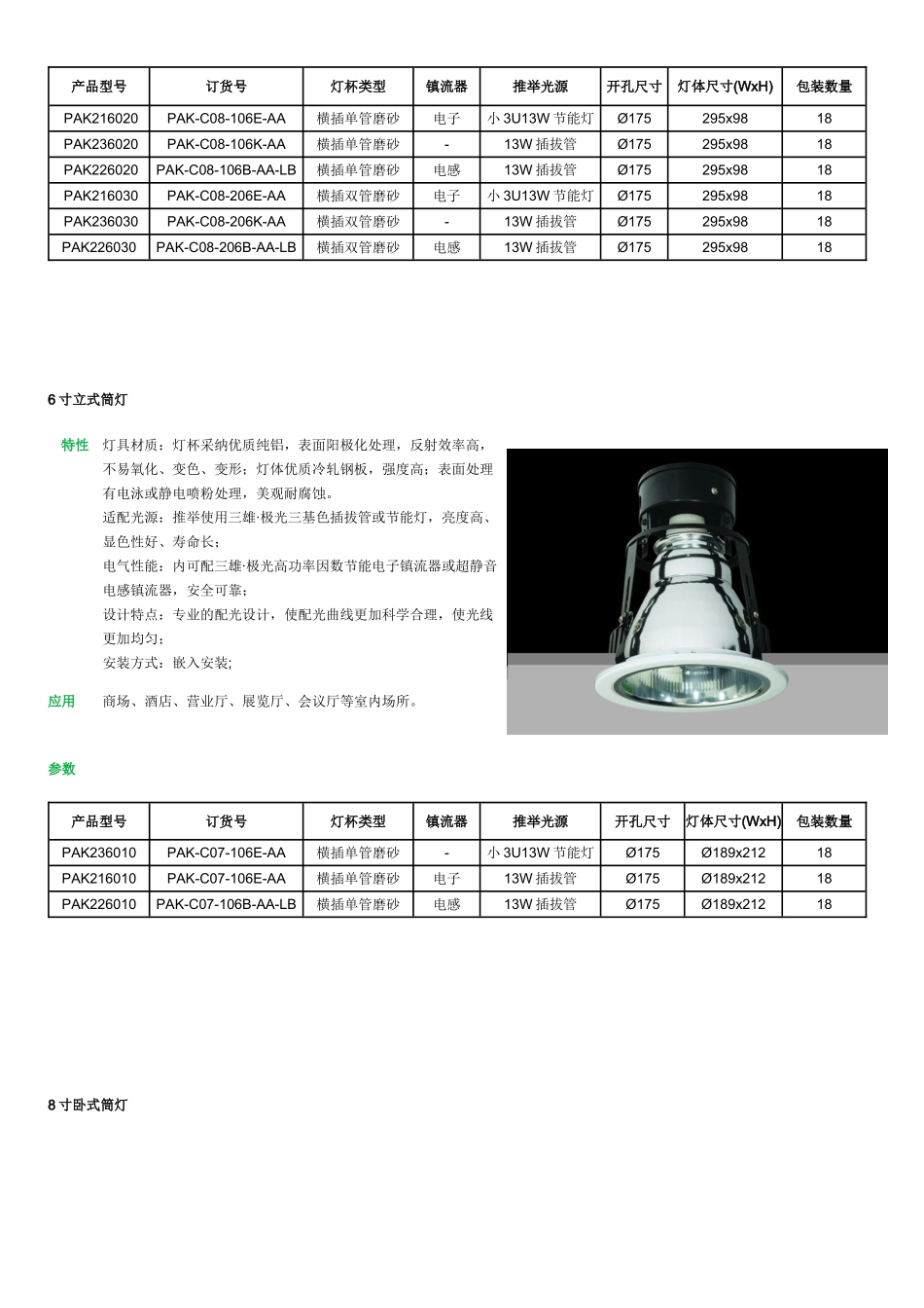 筒灯系列介绍_第2页