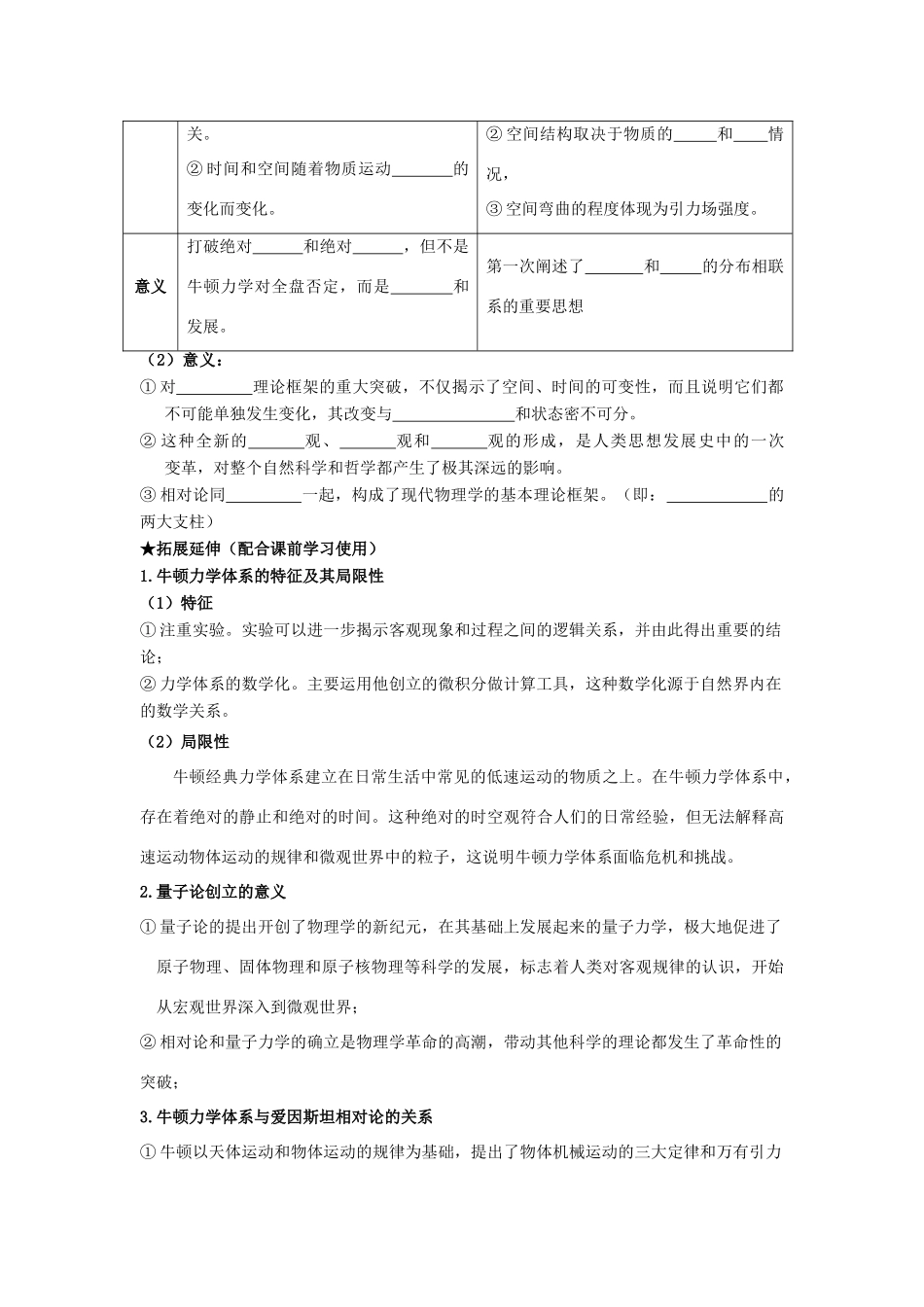 浙江省安吉高级中学2013届高三历史一轮复习 近现代科学技术的辉煌导学案 人民版_第3页
