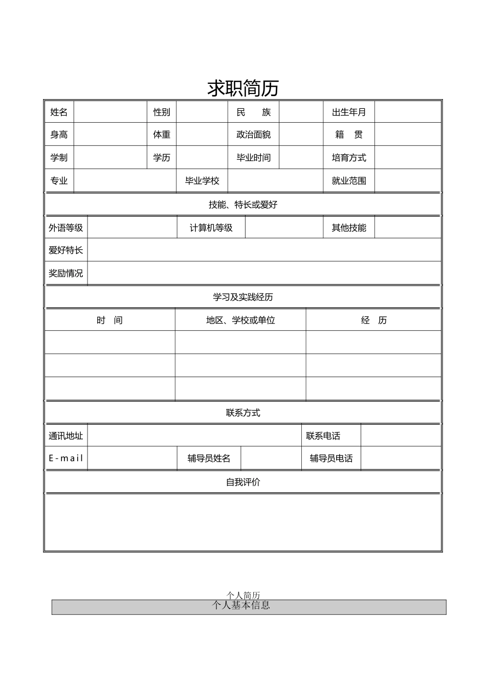 简历模板大全_第3页