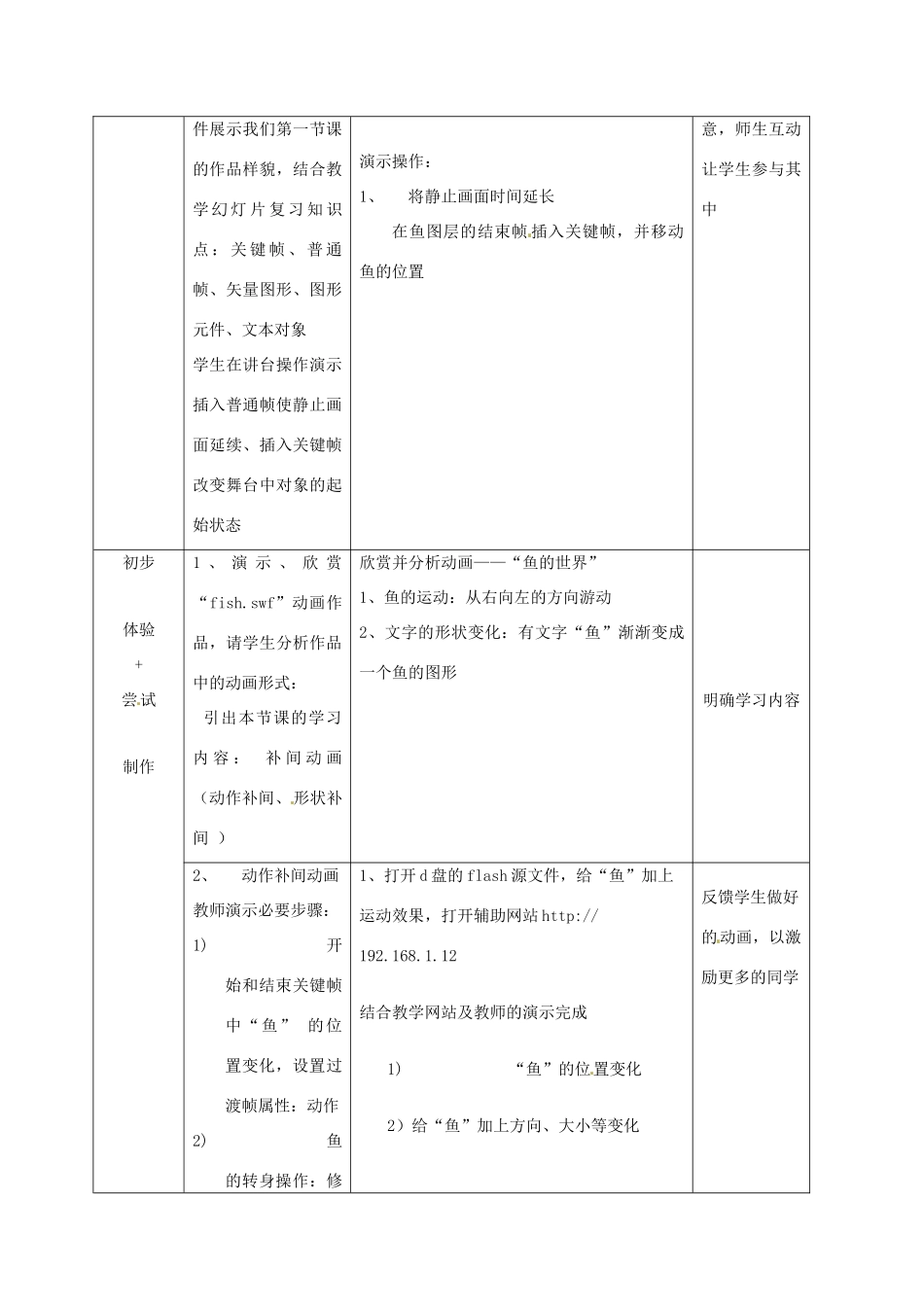 浙江省衢州市仲尼中学高三通用技术《Flash专题－脚本编写》复习教案（2） 苏教版_第2页