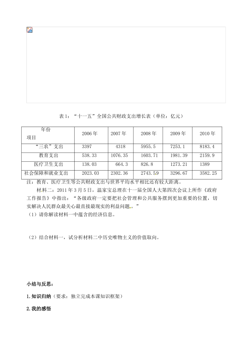 浙江省临海市白云高级中学高三政治 第十一课寻觅社会的真谛导学案_第3页