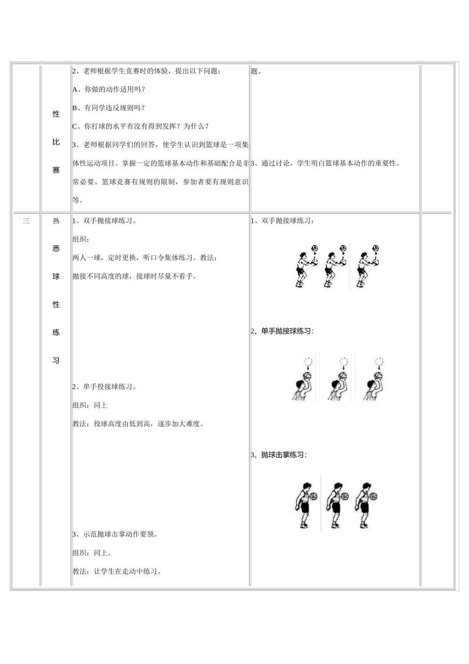 篮球熟悉球性练习教案_第2页