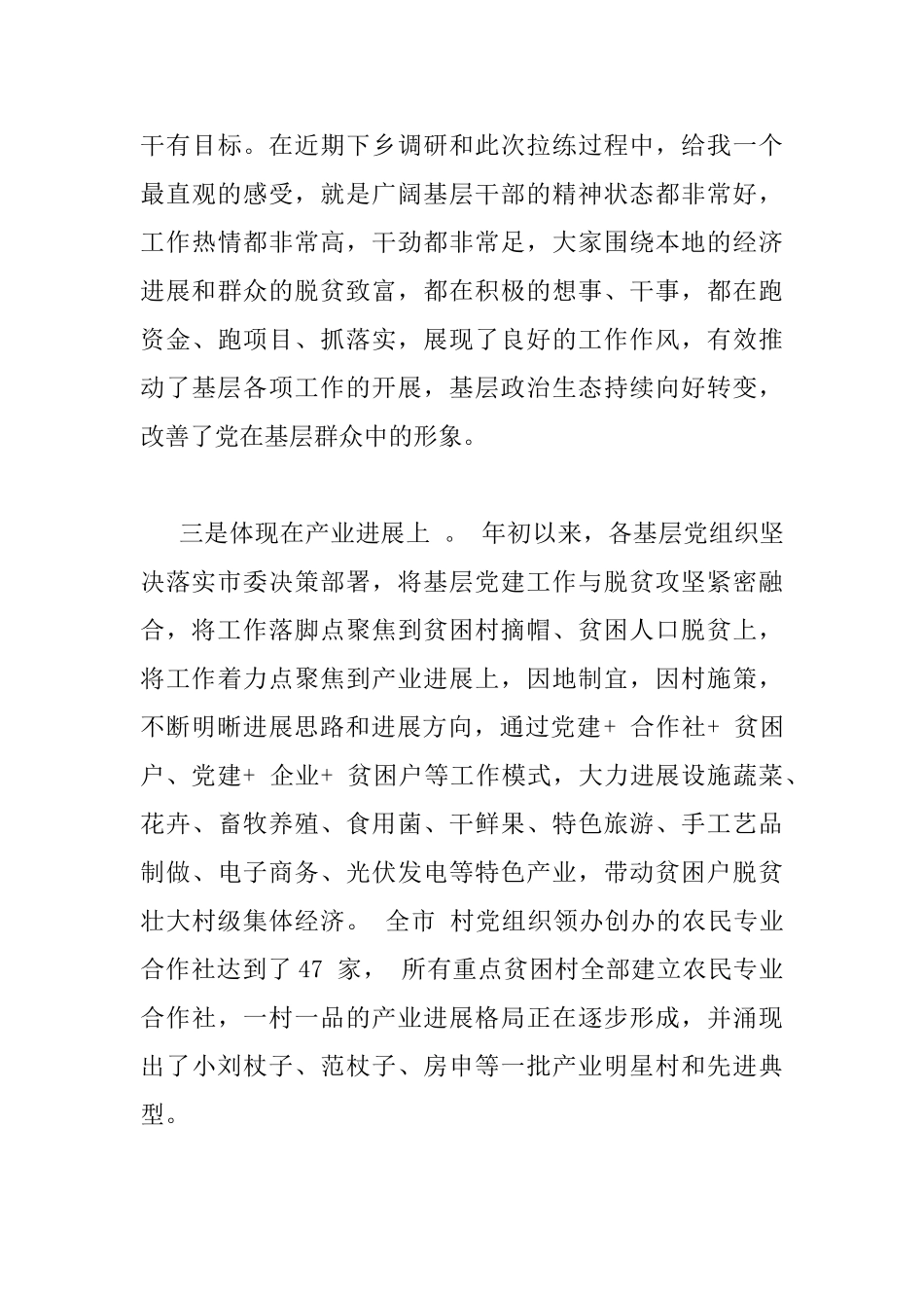 精准脱贫工作会议上的讲话_第3页