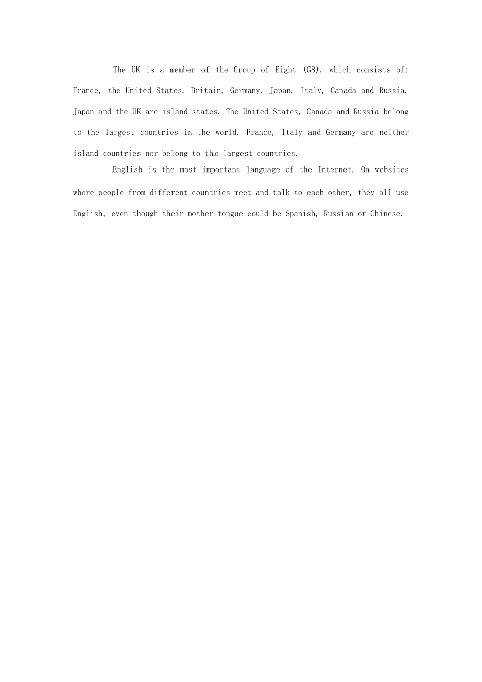 浙江省诸暨市草塔中学高中英语 Unit 2 The United Kingdom Background Information of the British Isles素材 新人教版必修5_第3页