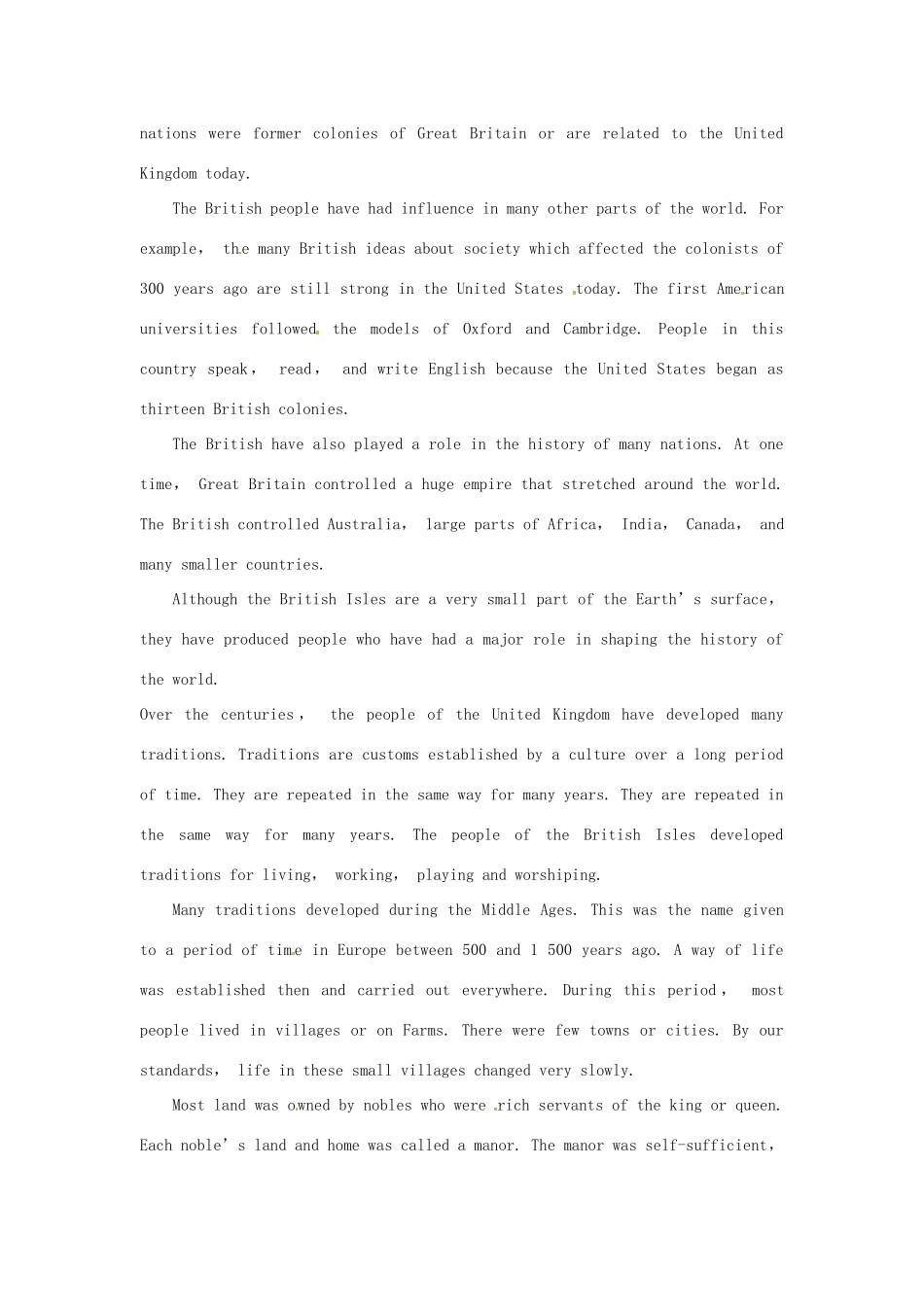 浙江省诸暨市草塔中学高中英语 Unit 2 The United Kingdom The people of the United Kingdom素材 新人教版必修5_第2页