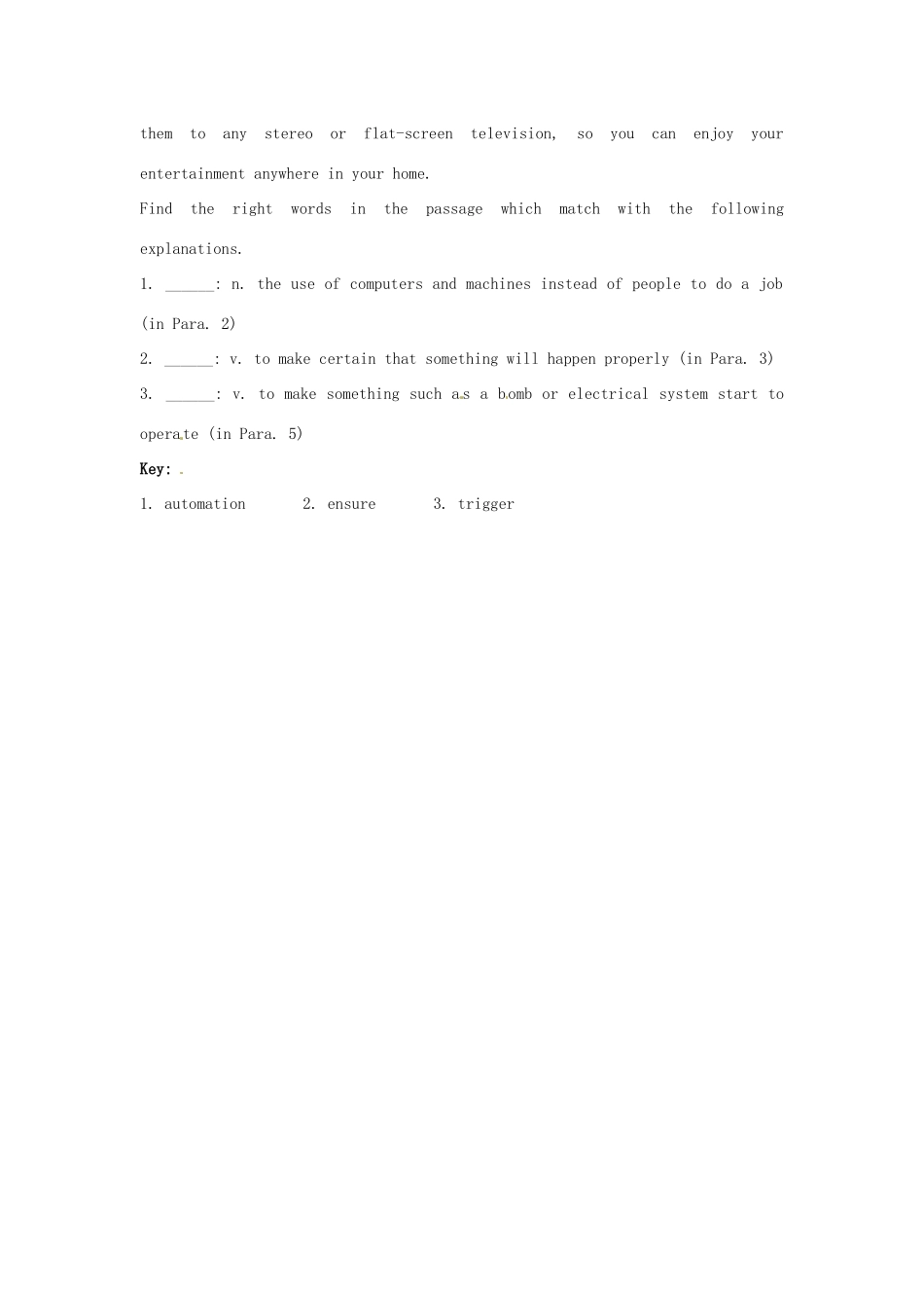 浙江省诸暨市草塔中学高中英语 Unit 3 Life in the future Home automation素材 新人教版必修5_第2页