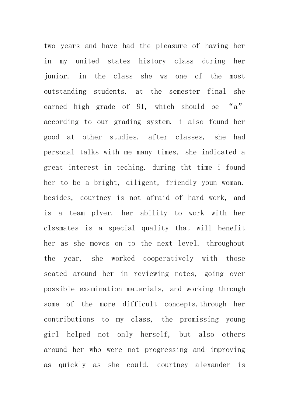 精选英语介绍信范本_第3页