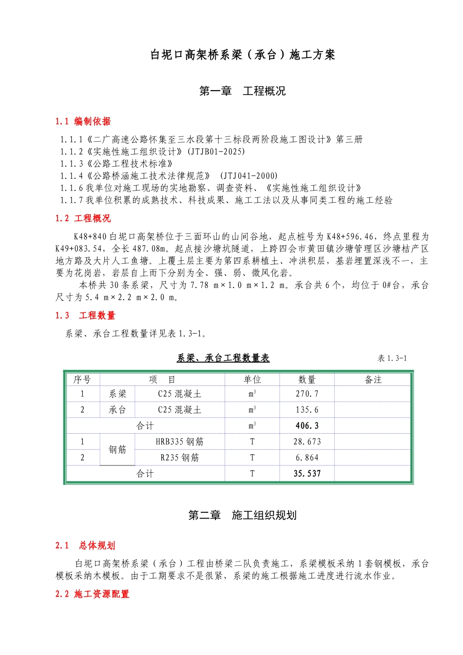 系梁承台的施工方案_第1页