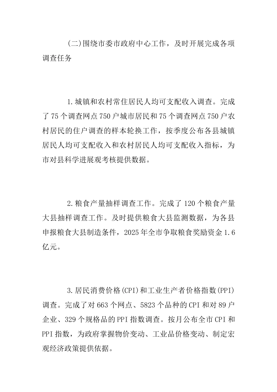 统计局调查队2025年度工作总结报告_第3页