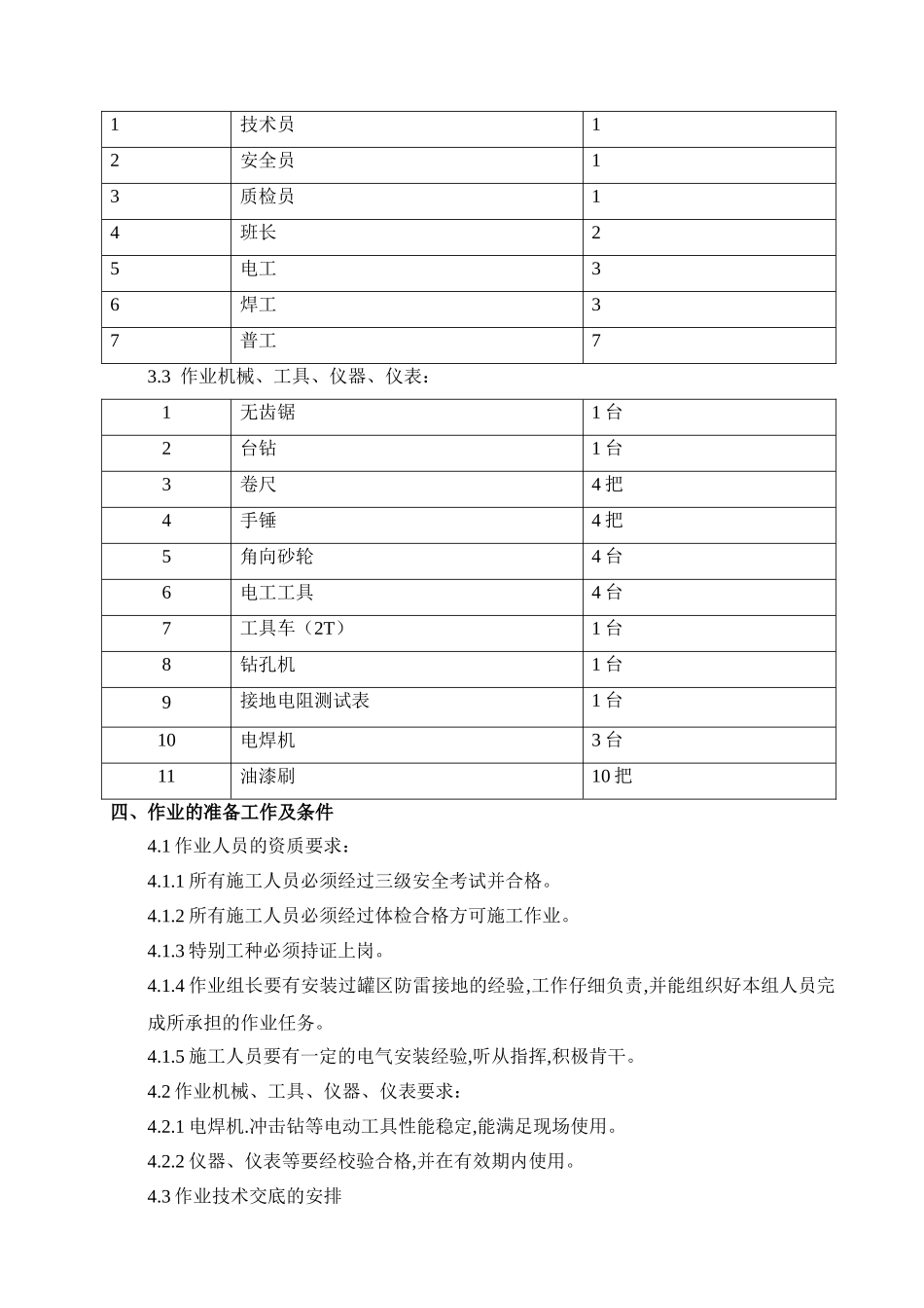 罐区接地装置安装施工方案_第3页