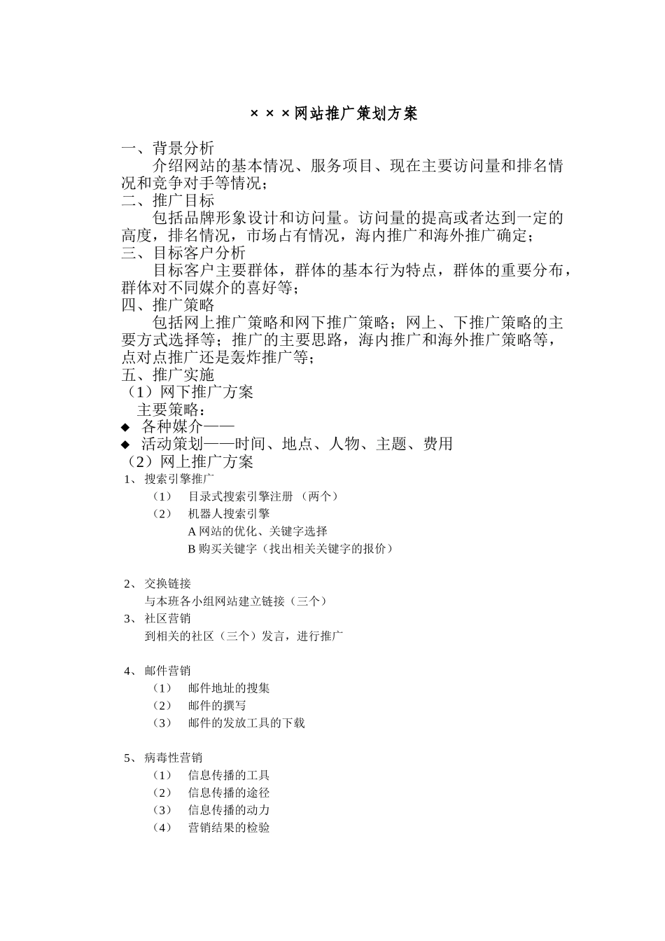 网站推广策划方案格式_第1页