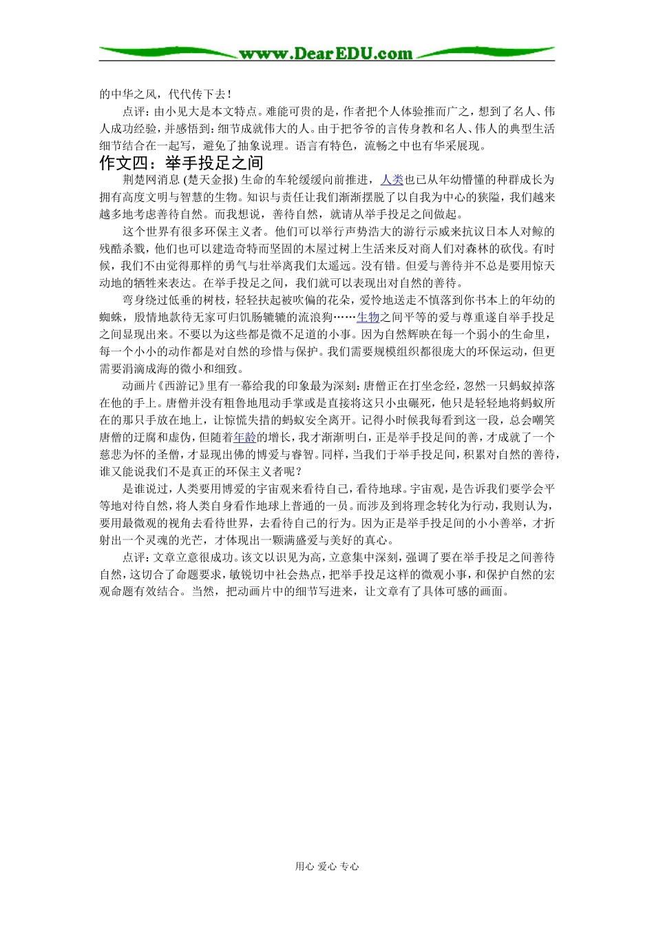 湖北省满分作文及评点_第3页