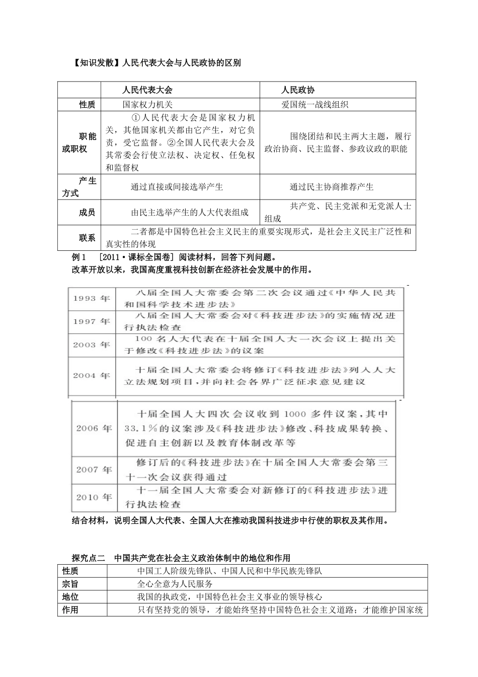 湖南省湘潭市凤凰中学2014届高考政治二轮复习 专题7 发展社会主义民主政治学案_第3页
