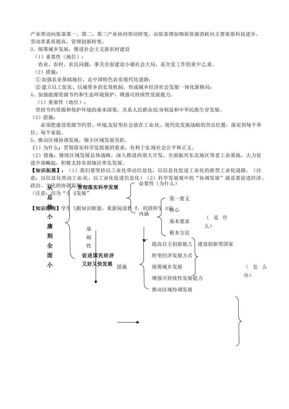 湖南省永州市道县高中政治《10.2又好又快，科学发展》导学案 新人教版必修1_第2页