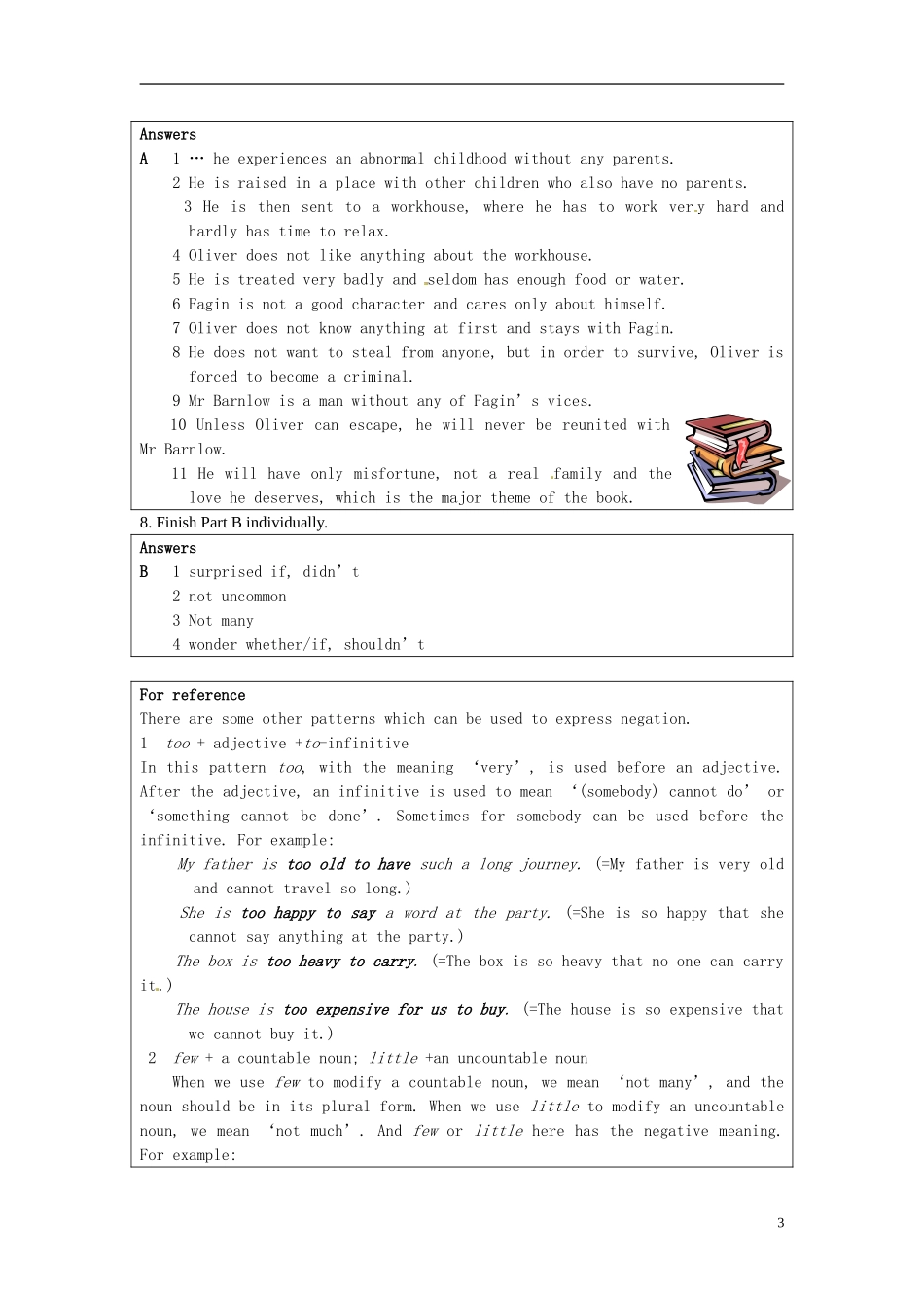 湖南省蓝山二中2014年高中英语 Unit1 Grammar and Usage学案1 牛津译林版选修8_第3页