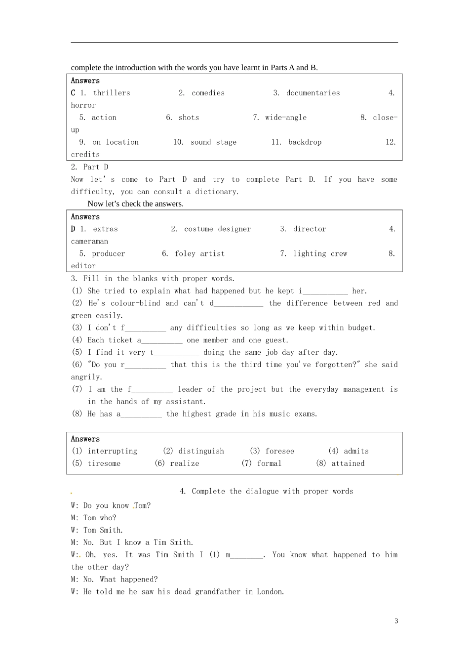 湖南省蓝山二中2014年高中英语 Unit4 Word power学案2 牛津译林版选修8_第3页