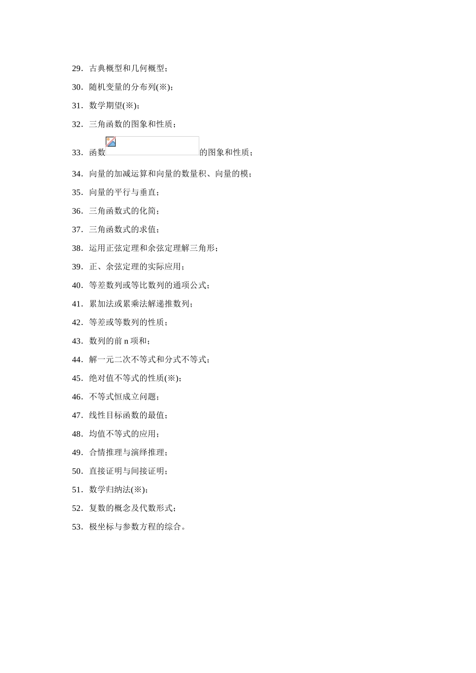 湖南省长沙市2015年高三数学 研讨会资料 高频考点_第2页