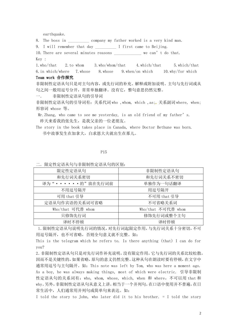 湖南省隆回县第二中学高中英语 Module 1 Unit3 Looking good ,feeling good Period7导学案 牛津译林版必修1_第2页
