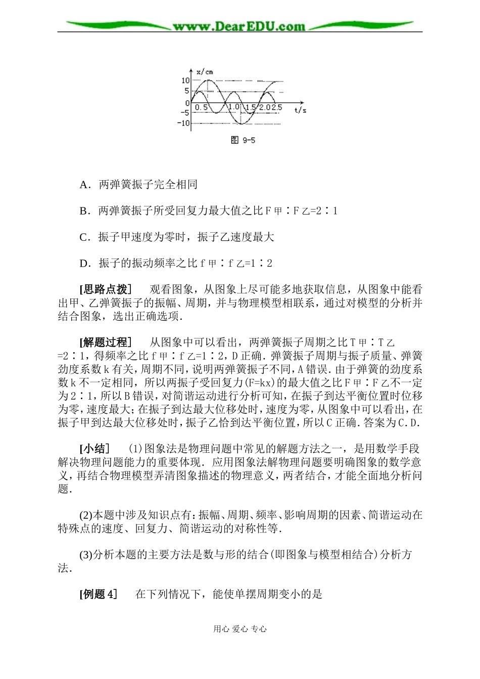 简谐运动·典型例题精析_第3页