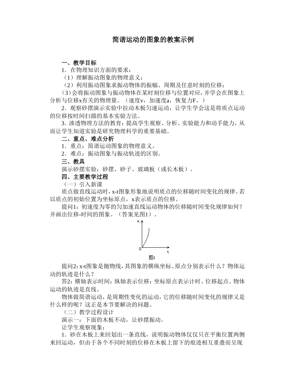简谐运动的图象_第1页