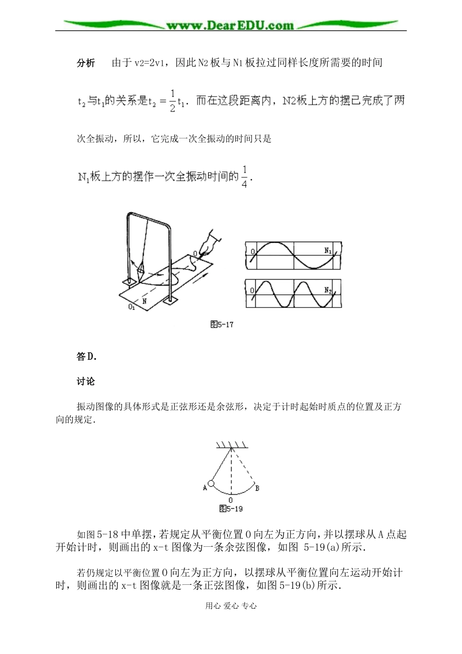 简谐运动的图像·典型题剖析_第3页