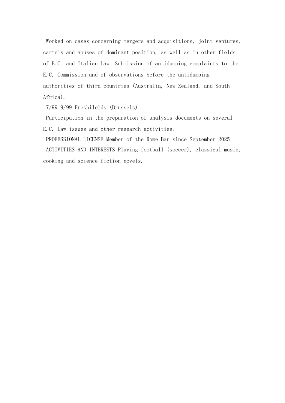 美国留学法律专业个人简历_第2页