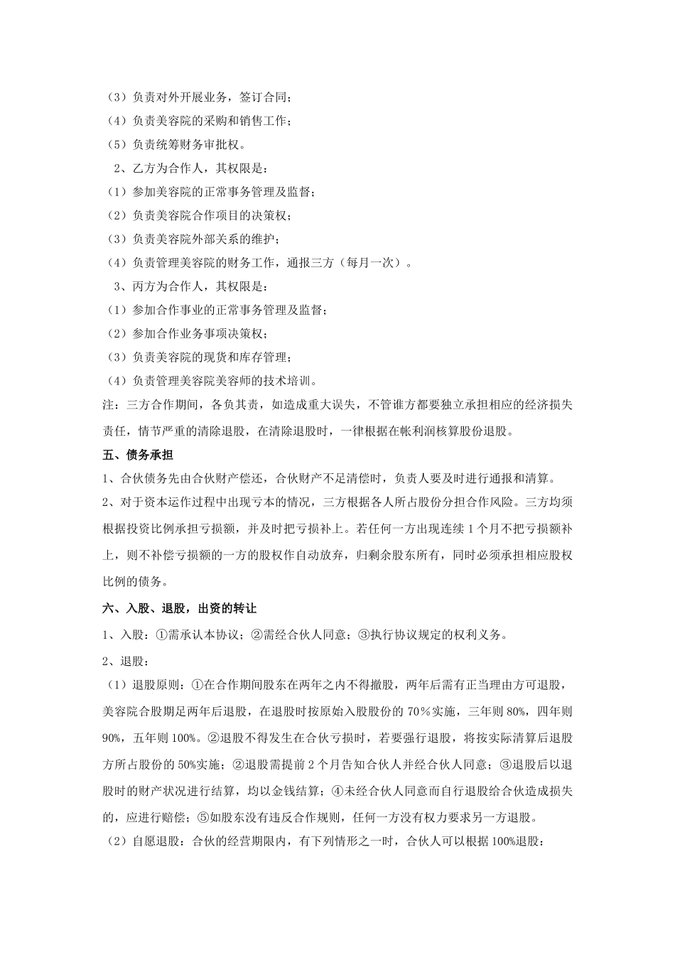 美容院合作协议_第2页