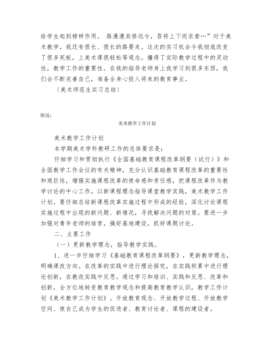 美术师范生实习总结_第2页